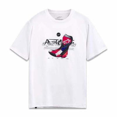 POLERA ALPINESTARS R BOOT SS CSF BLANCO