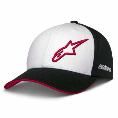 GORRO ALPINESTARS SESSIONIZED BLANCO NEGRO ROJO
