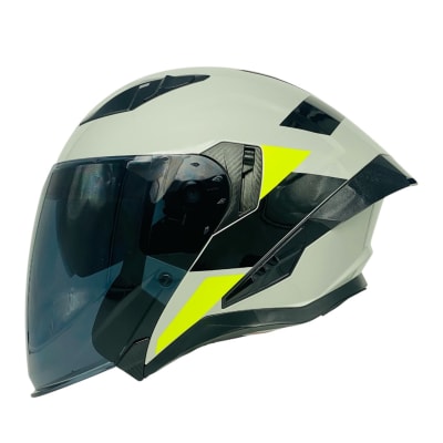 CASCO ABIERTO AREX MR-728 DOT DOBLE VISOR GR/AM