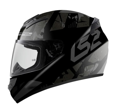 CASCO LS2 FF 352 PALIMNESIS NEGRO GRIS
