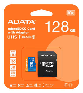 TARJETA MICROSD 128GB CON ADAPTADOR CLASE10 ADATA 131111441