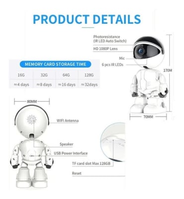 148708 CAMARA ASTRONAUTA YOOSEE C/MOVIMIENTO