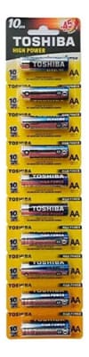 PILA TOSHIBA ALCALINA AA X 10