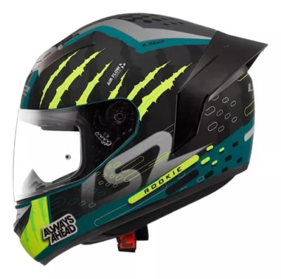 CASCO LS2 FF 352 EVO SKAR NEGRO MATTE AMARILLO