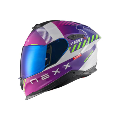 NEXX CASCO Y.100R FADE PURPURA BLANCO
