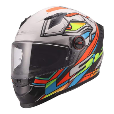 CASCO LS2 FF816 COSMOS XDRON BLANCO NARANJA