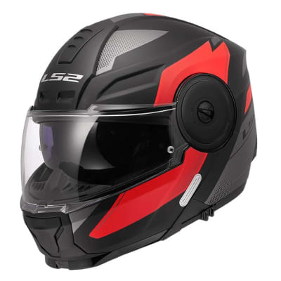 CASCO LS2 FF902 SCOPE II DURIA NEGRO ROJO MATE