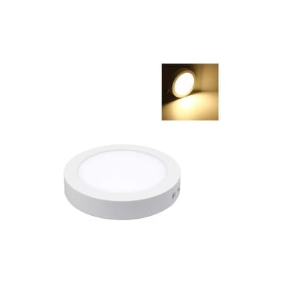 FOCO LED REDONDO/CUADRADO 18W SOBREPUESTO LUZ CALIDA (30) 2018379 2018380