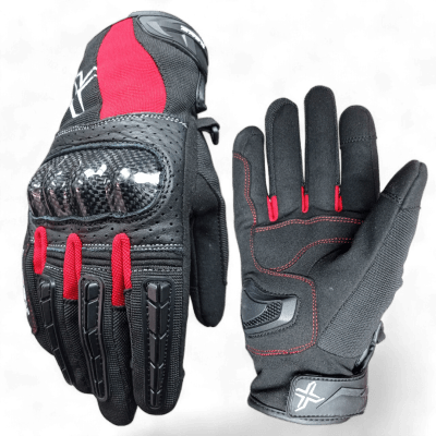 GUANTE AREX MR-1157 ENNIO NEGRO ROJO