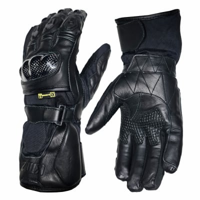 GUANTE CUERO KMZ HIGHWAY NEGRO