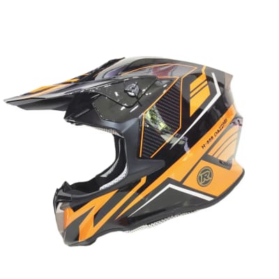 CASCO CROSS AREX MR-806 NEGRO NARANJO