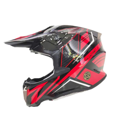 CASCO CROSS AREX MR-806 NEGRO ROJO