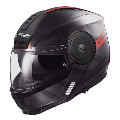 CASCO LS2 FF902 SCOPE II HAMR NEGRO TITANIO ROJO