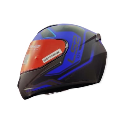 LS2 FF352 IRONFACE MATT BLACK BLUE