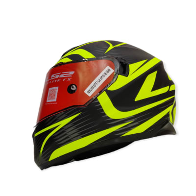 CASCO LS2 FF 320 EVO JINK NEGRO AMARILLO MATE