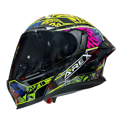 CASCO ABATIBLE AREX MR-903 EDGE NEGRO CAMALEON
