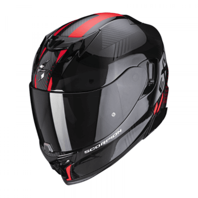 CASCO SCORPION EXO-520 EVO AIR LATEN NEGRO ROJO