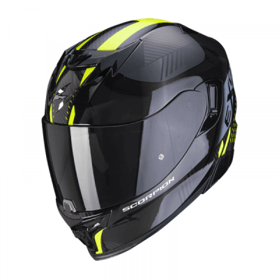 CASCO SCORPION EXO-520 EVO AIR LATEN NEGRO AMARILLO