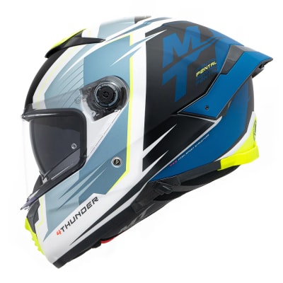 CASCO MT FF118SV THUNDER 4 SV PENTAL A7 AZUL MATE + PINLOCK DE REGALO