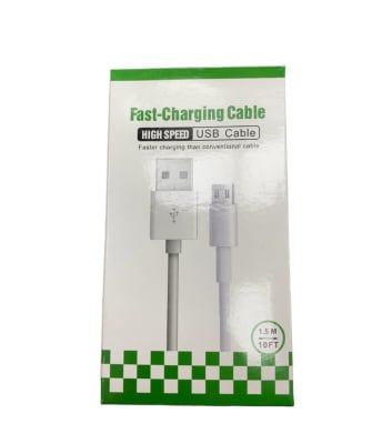 CABLE USB MICRO 1.5 MTS 32831 CAJA BCO/VERDE