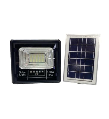 PROYECTOR SOLAR 100W C/PANEL DESMONTABLE