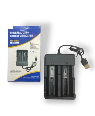 CARGADOR DE PILA 18650 USB P/2 UNIDADES1159611
