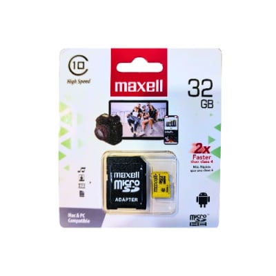 346306 TARJETA MICROSD 32GB MAXELL C/10