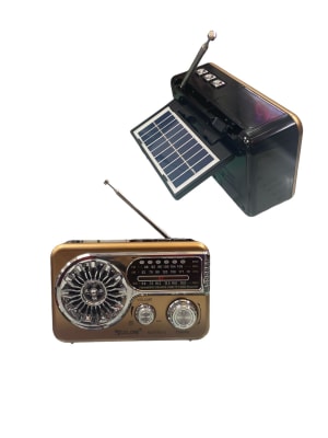 707059 RADIO VINTAGE RECARGABLE/SOLAR MOD BT9055