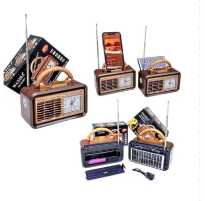 1604703 RADIO RECARGABLE SOLAR C/RELOJ (30)