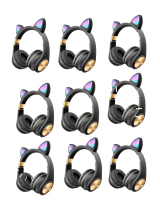 92470-4 AUDIFONO INALAMBRICO PACK X 10 RGB OREJAS  ALTA CALIIO FM TARJ SD MICROFONO ENTDADA AUXILIAR1