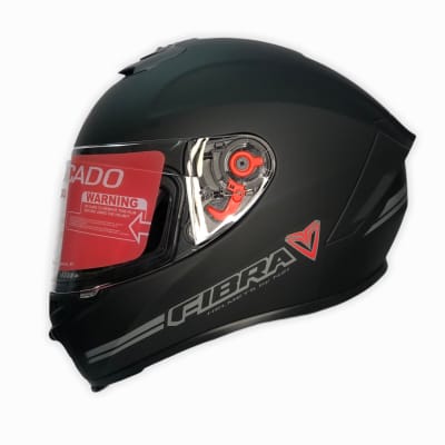 CASCO FIBRA GIGA NEGRO OPACO