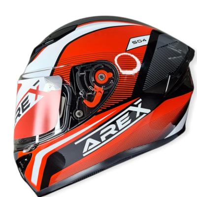 CASCO AREX INFINITI MR-16 BLANCO ROJO
