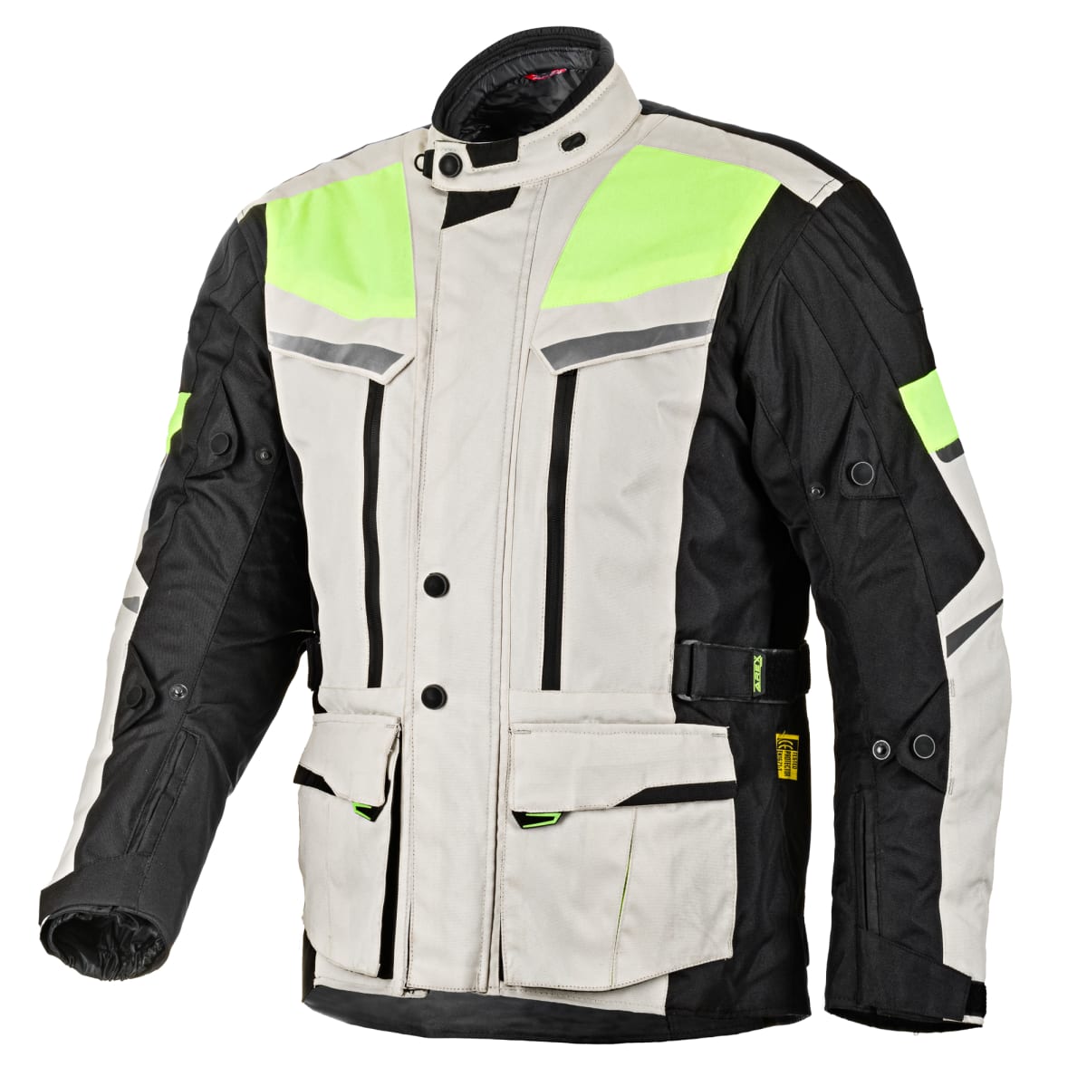 CHAQUETA AREX ROUTE (3 CAPAS)  NEGRO/GRIS/AMARILLO1
