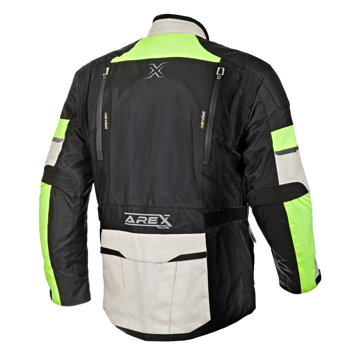 CHAQUETA AREX ROUTE (3 CAPAS)  NEGRO/GRIS/AMARILLO2