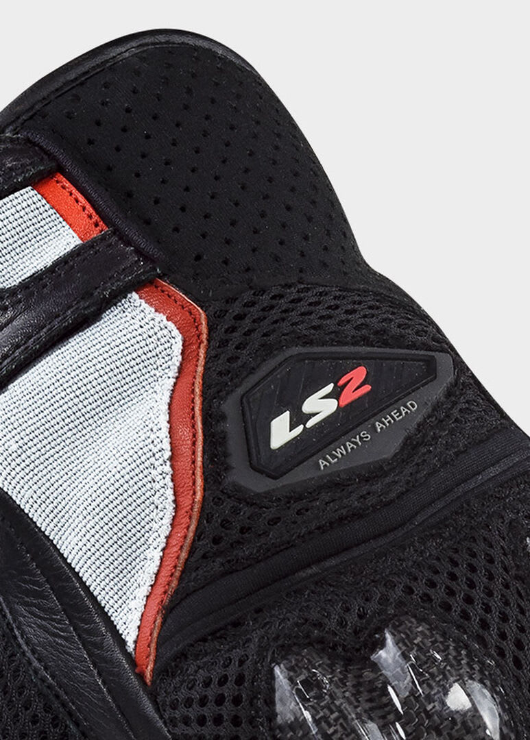 GUANTE LS2 SPARK II AIR NEGRO GRIS ROJO HOMBRE5