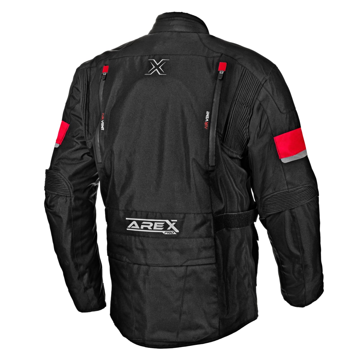 CHAQUETA AREX ROUTE (3 CAPAS)  NEGRO/ROJO2