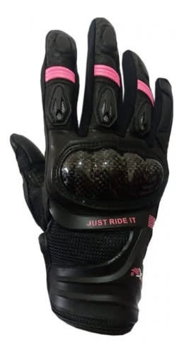 GUANTE ATROX AT 4148 CORTO NEGRO/ROSA1