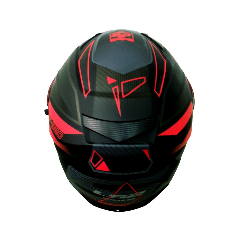 CASCO LS2 FF 320 STREAM EVO EXO NEGRO ROJO MATE2