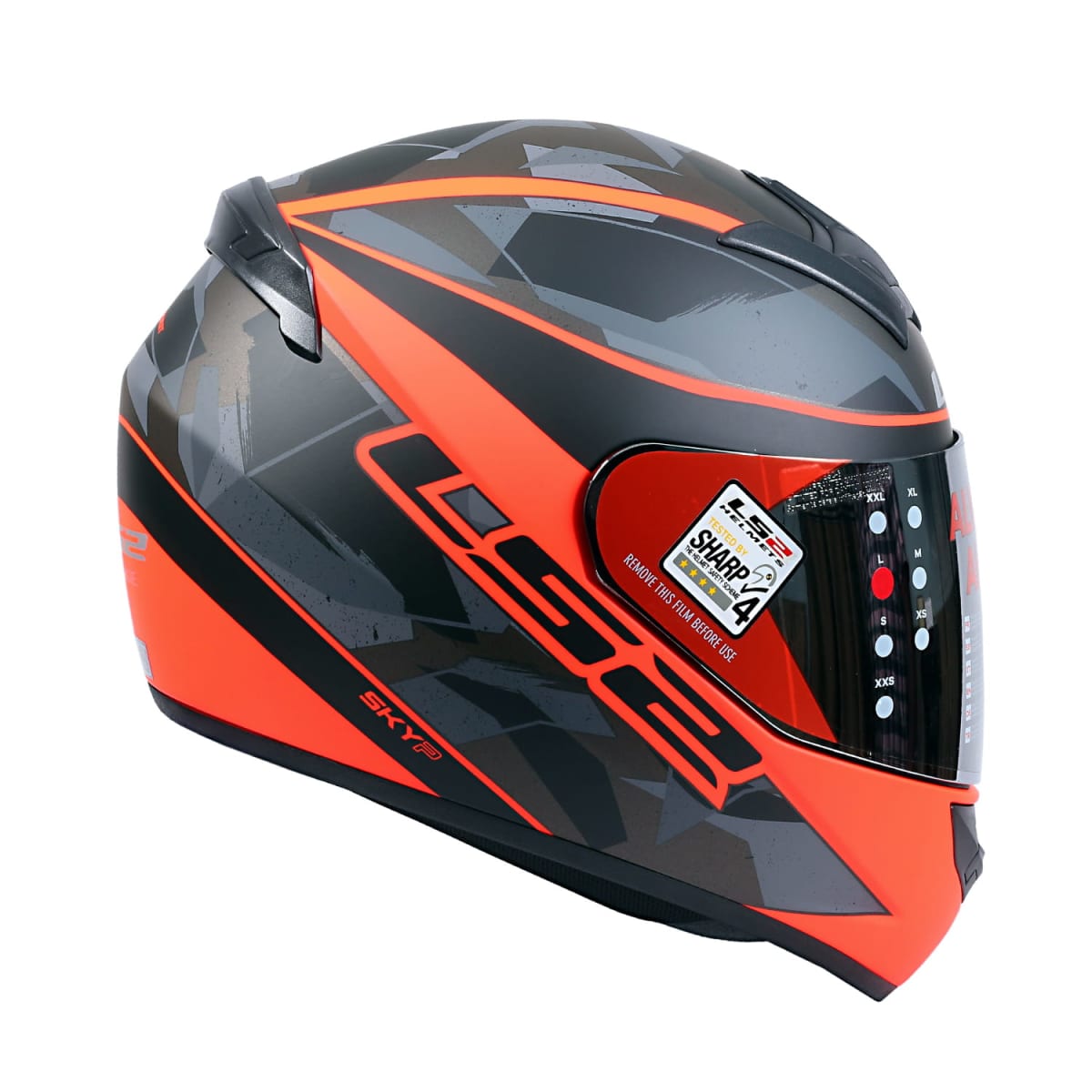 CASCO LS2 FF 352 RECRUIT NGO NARANJO MAT3