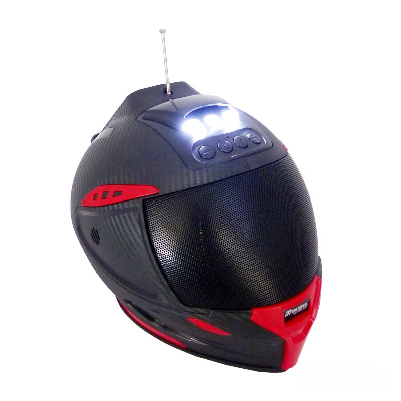 Parlante Solar Tipo Casco Bluetooth Modelo MUSYL M-60 Con USB, TF Y LED2