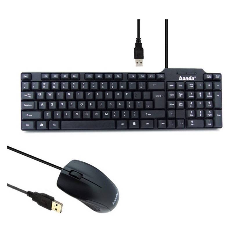 122440 TECLADO +MAUSE CON CABLE KM-88 BANDA1