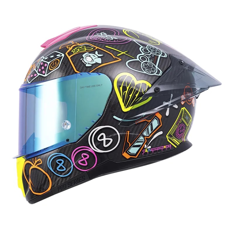 CASCO SHAFT 620 CARBON 888 AGUDELO + PLK + VISOR1