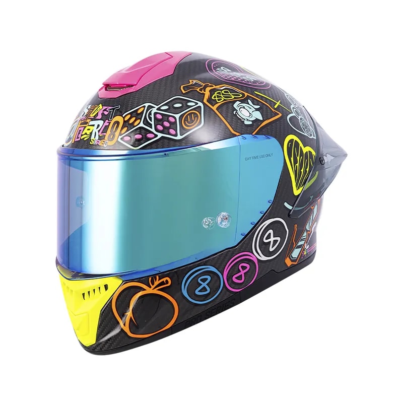 CASCO SHAFT 620 CARBON 888 AGUDELO + PLK + VISOR5