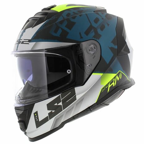CASCO LS2 FF 800STORM SPRINTER NEGRO PLATA COBALT1