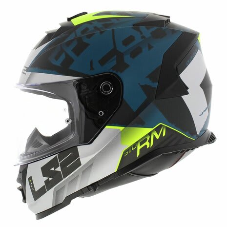 CASCO LS2 FF 800STORM SPRINTER NEGRO PLATA COBALT2