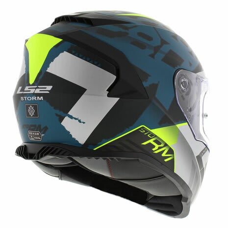 CASCO LS2 FF 800STORM SPRINTER NEGRO PLATA COBALT3