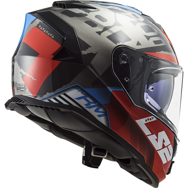 CASCO LS2 FF 800 STORM SPRINTER NEGRO ROJO TITANIO3