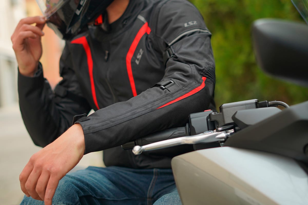 CHAQUETA LS2 SEPANG NEGRA GRIS5