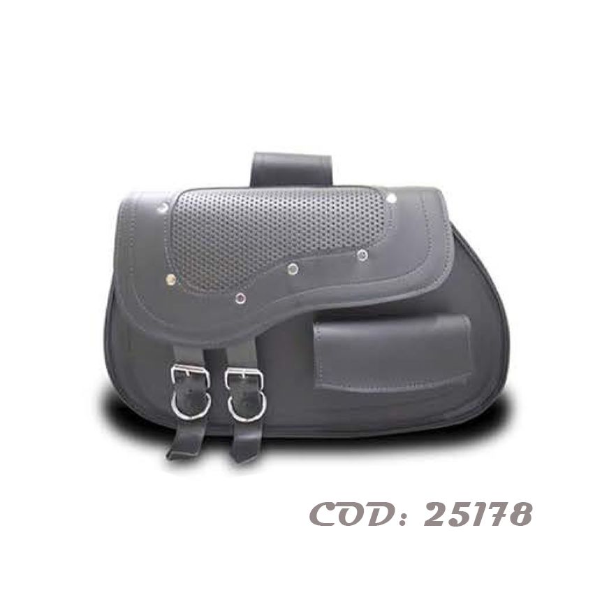 ALFORJAS CUERINA 10 LTS JO C/PORTA HERR TIPO 21