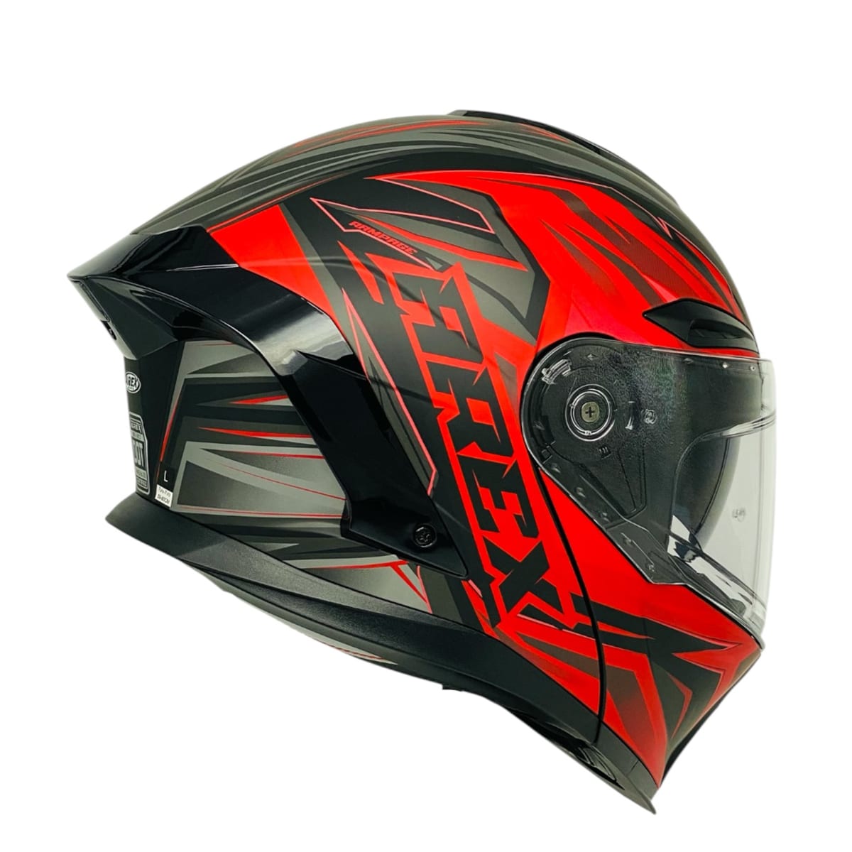 CASCO AREX MR-903 RAMPAGE NEGRO ROJO MATE2